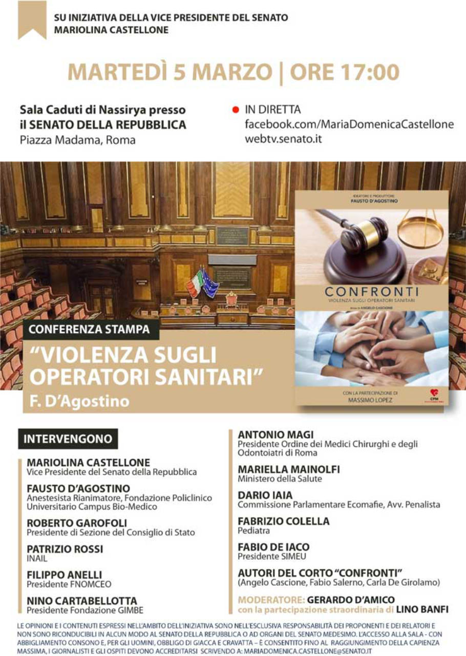 Violenze sugli operatori sanitari - Roma - 05-03-2024