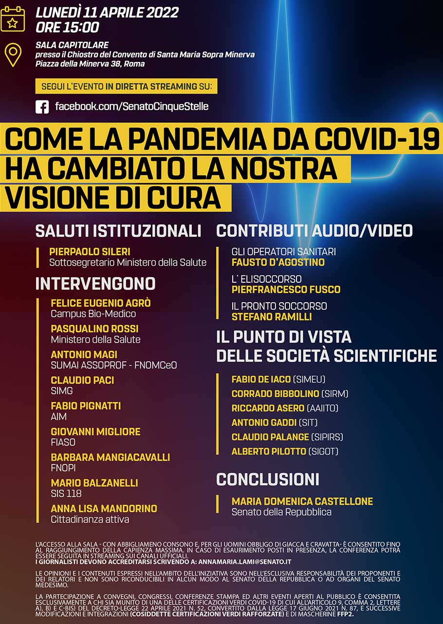II Congresso CFM – Senato della Repubblica - Roma - 11-04-2022