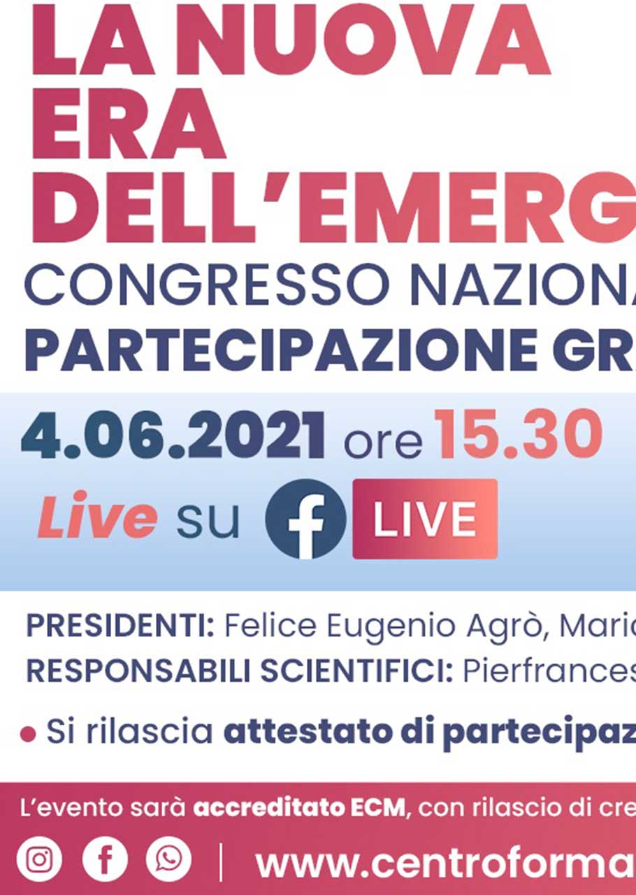Digital Event – LA NUOVA ERA DELL’EMERGENZA - Roma - 04-06-2021