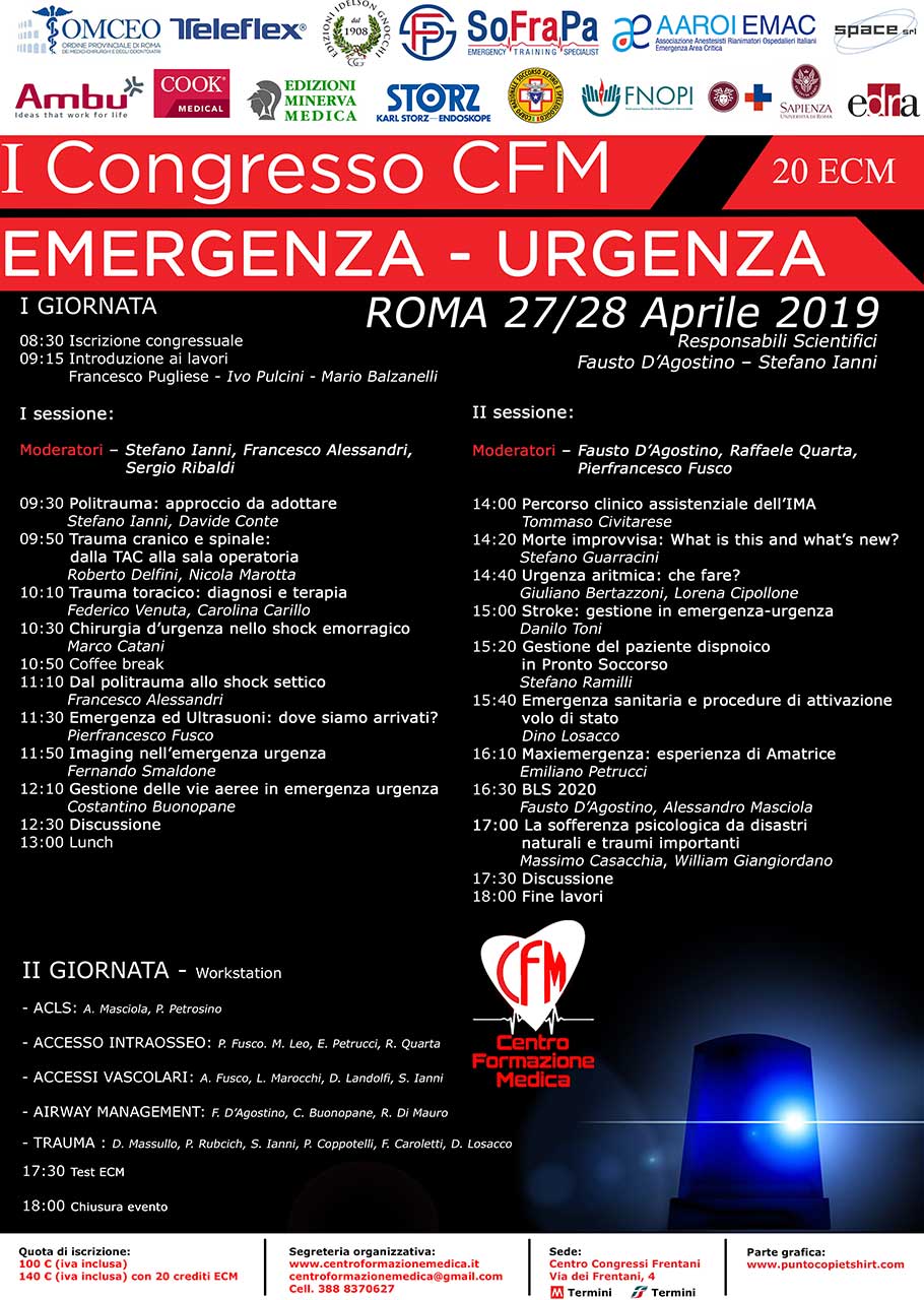 Congresso Emergenze Urgenze - Roma - 27-04-2019